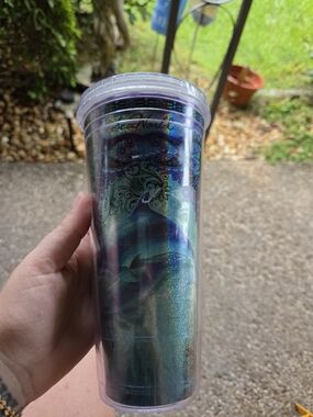 Sparkling Iridescent Blue-Green Seaworld Tumbler